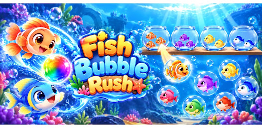 Fish Bubble Rush screenshot 1